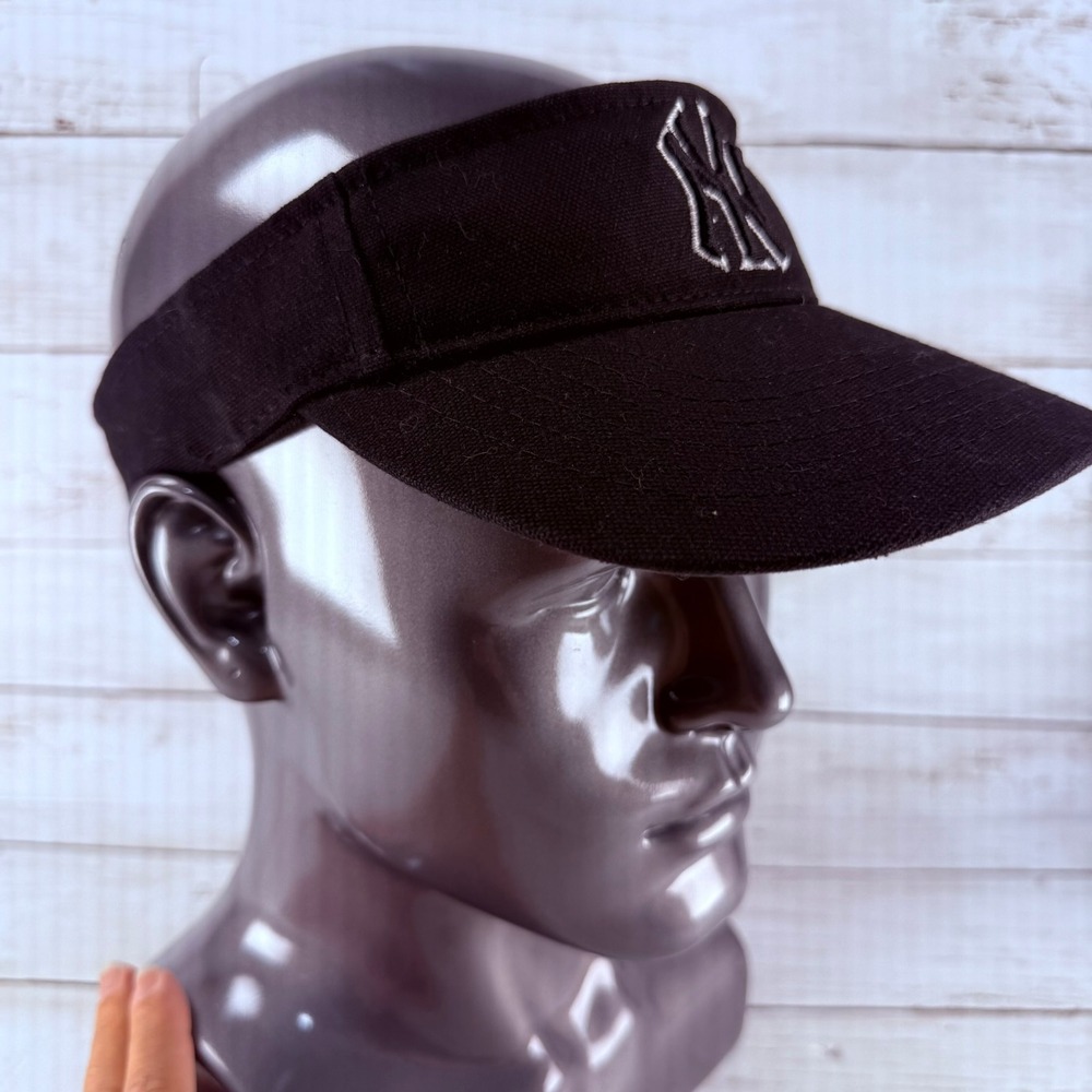 MLB New York Yankees Visor Hat Black Twins Enterprise Adjustable Sun Visor NY